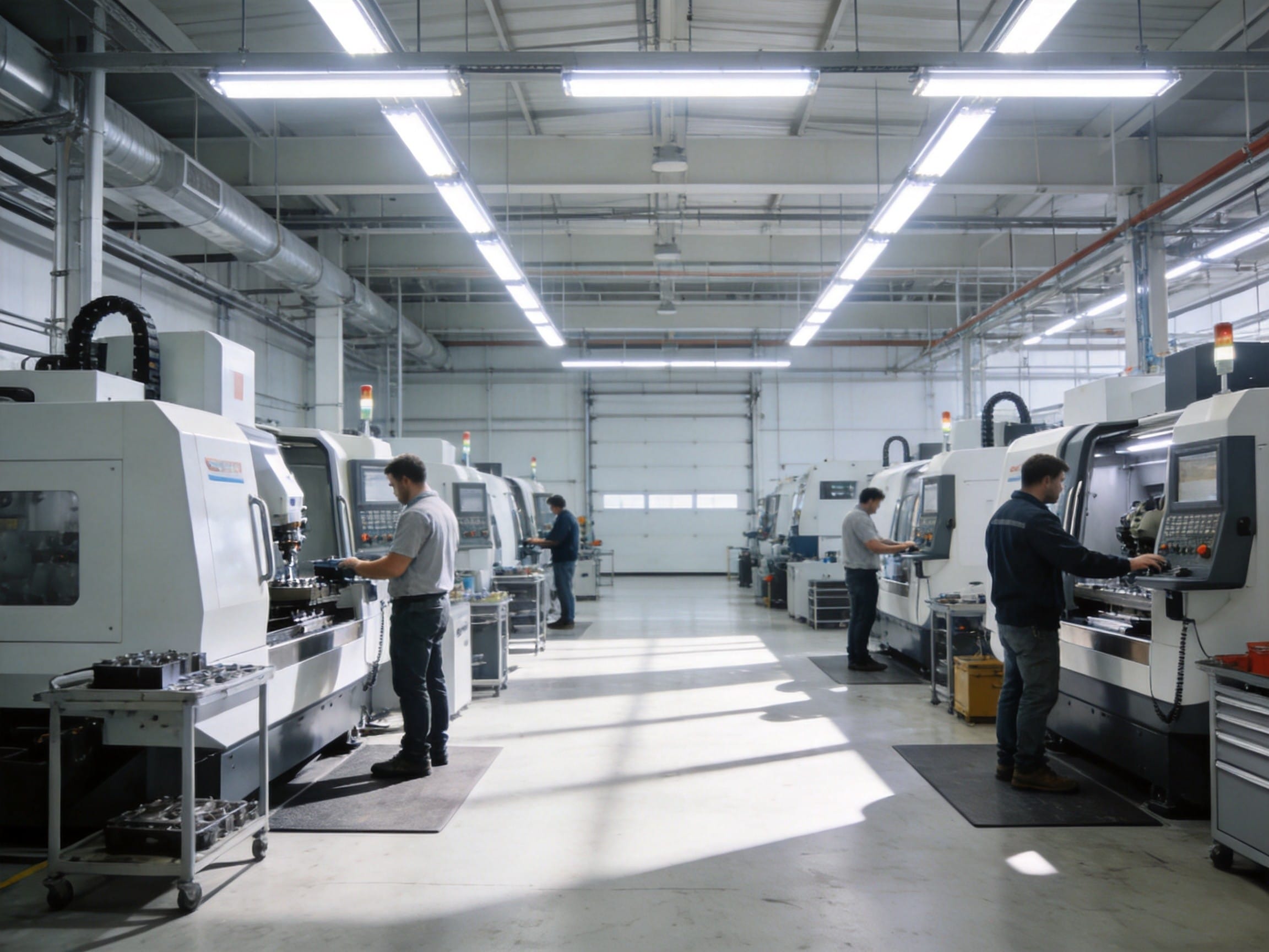 Smart warehouse high-bay LED lighting system