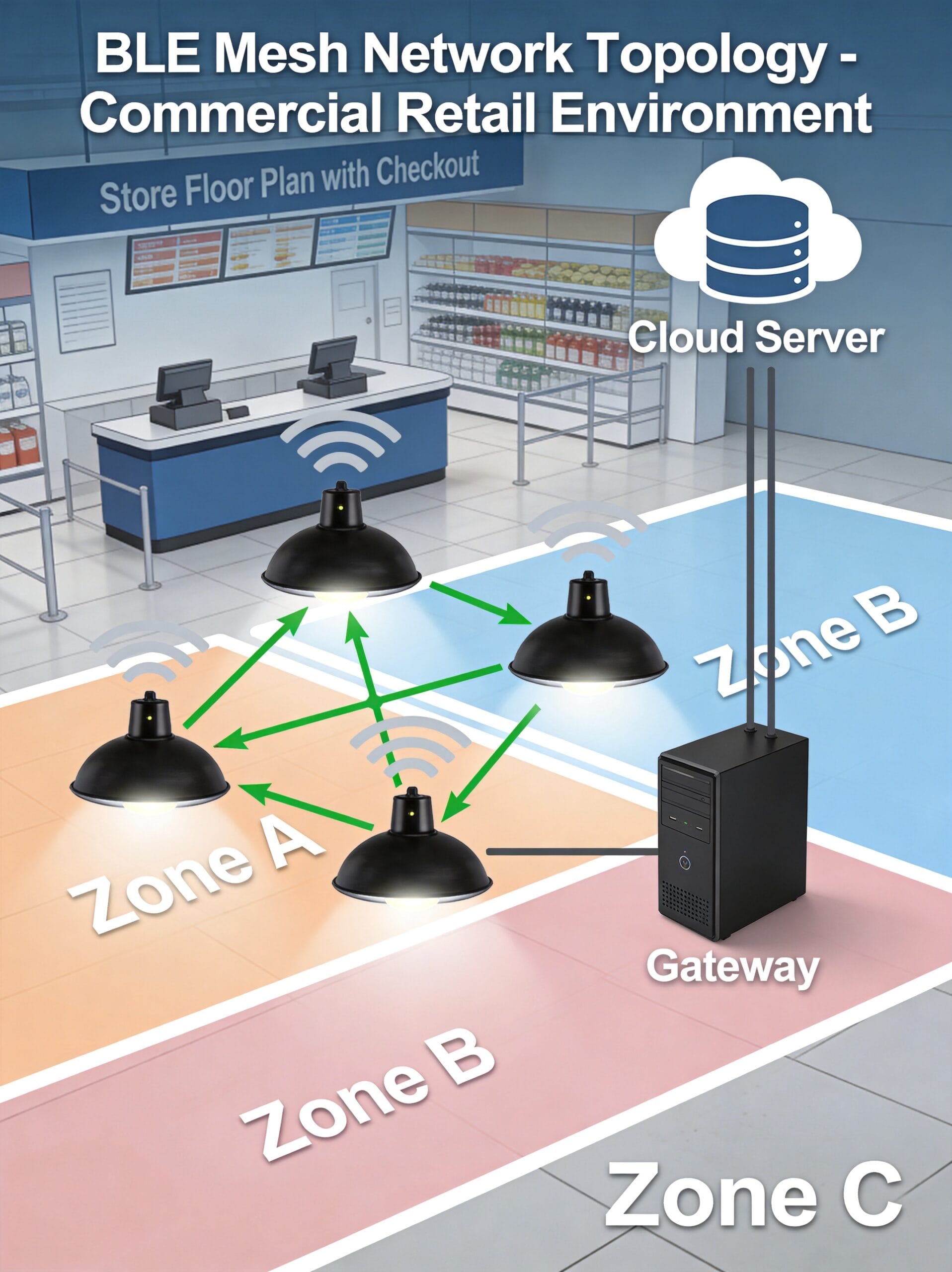 Smart lighting illustration
