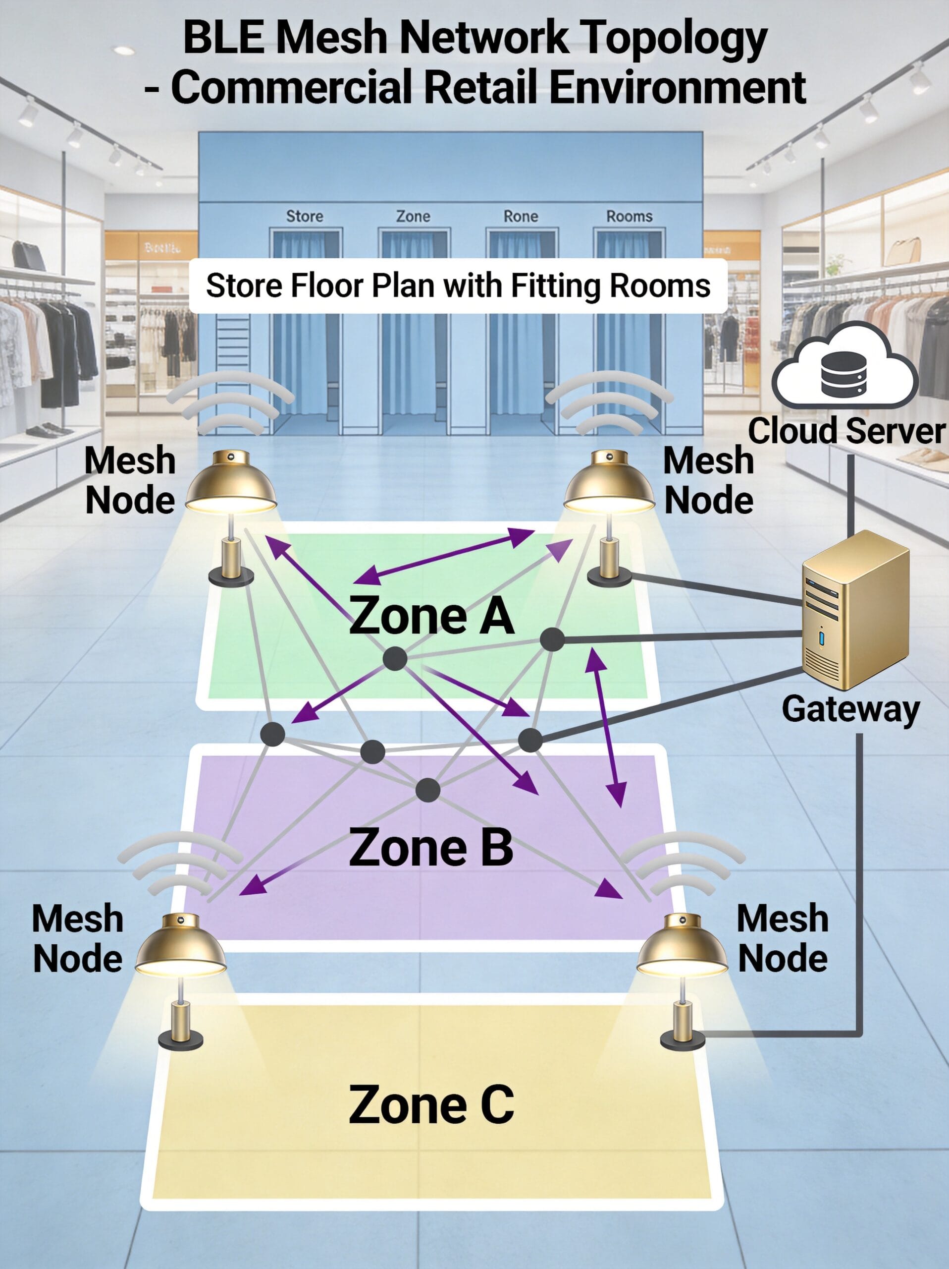 Smart lighting illustration