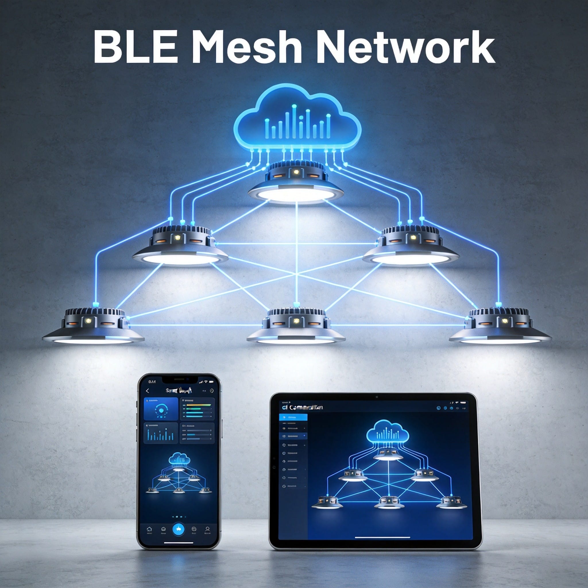 Smart lighting control with BLE Mesh technology