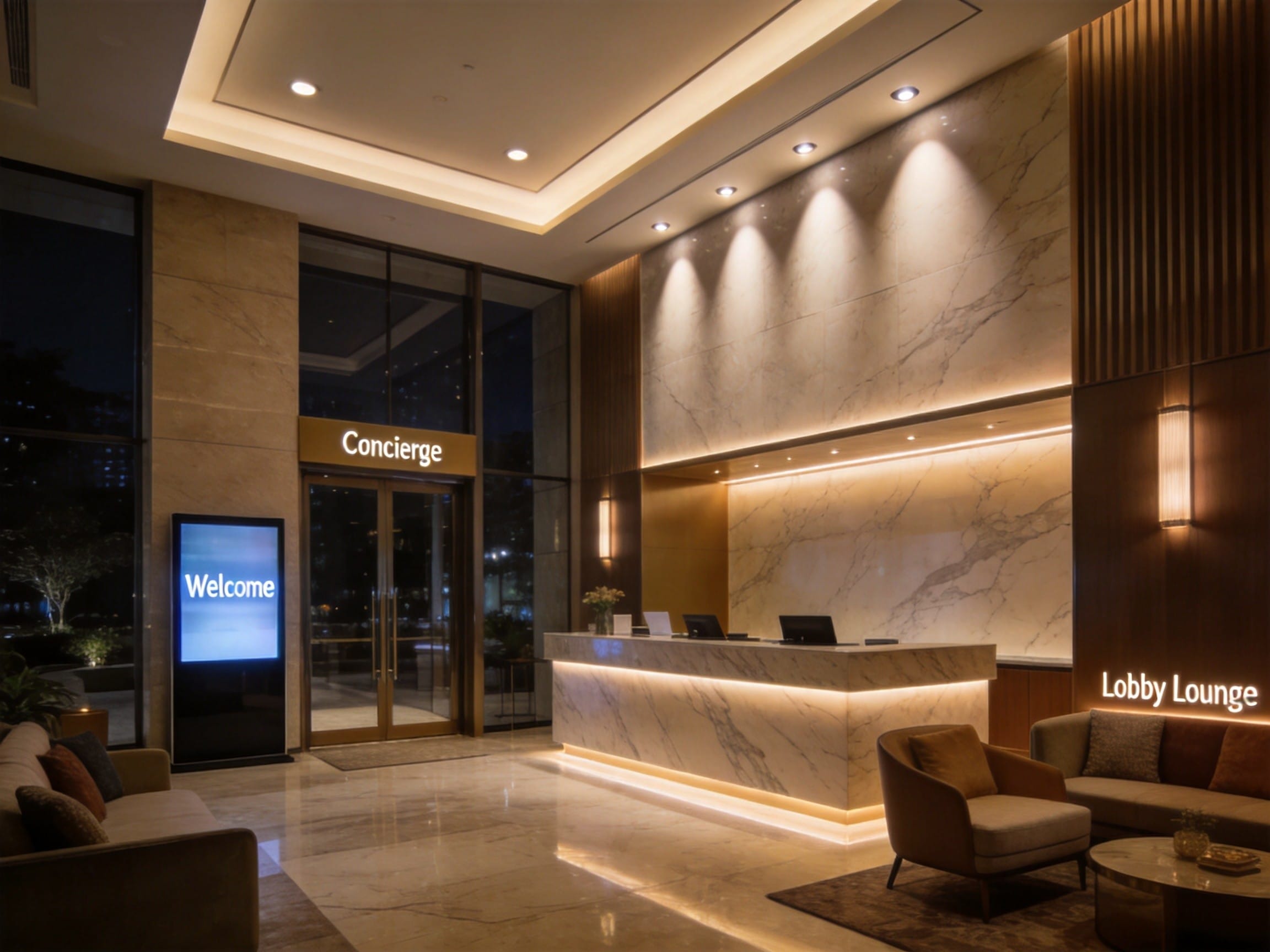 Hotel AI lighting