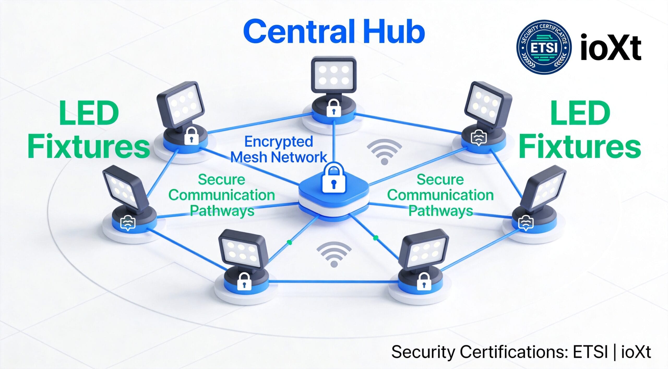 Secure cloud-connected smart lighting control system dashboard
