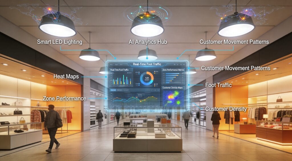 AI Retail Analytics Dashboard with Smart Lighting Intelligence - CAIMETA
