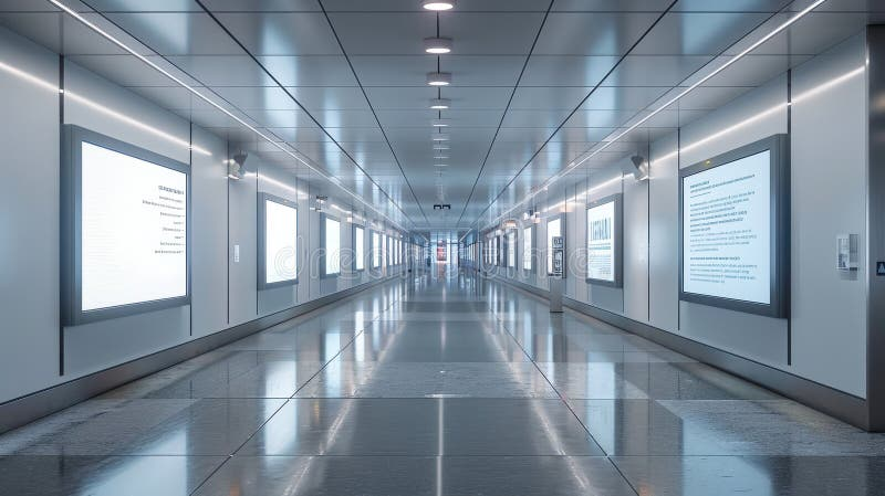 Smart airport corridor with occupancy-based illumination