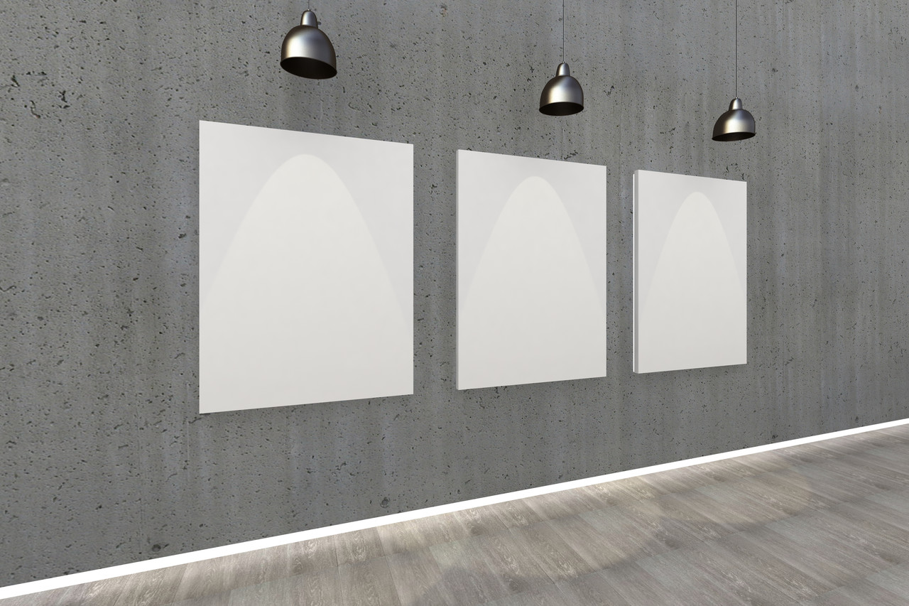 Contemporary art gallery with precision lighting control