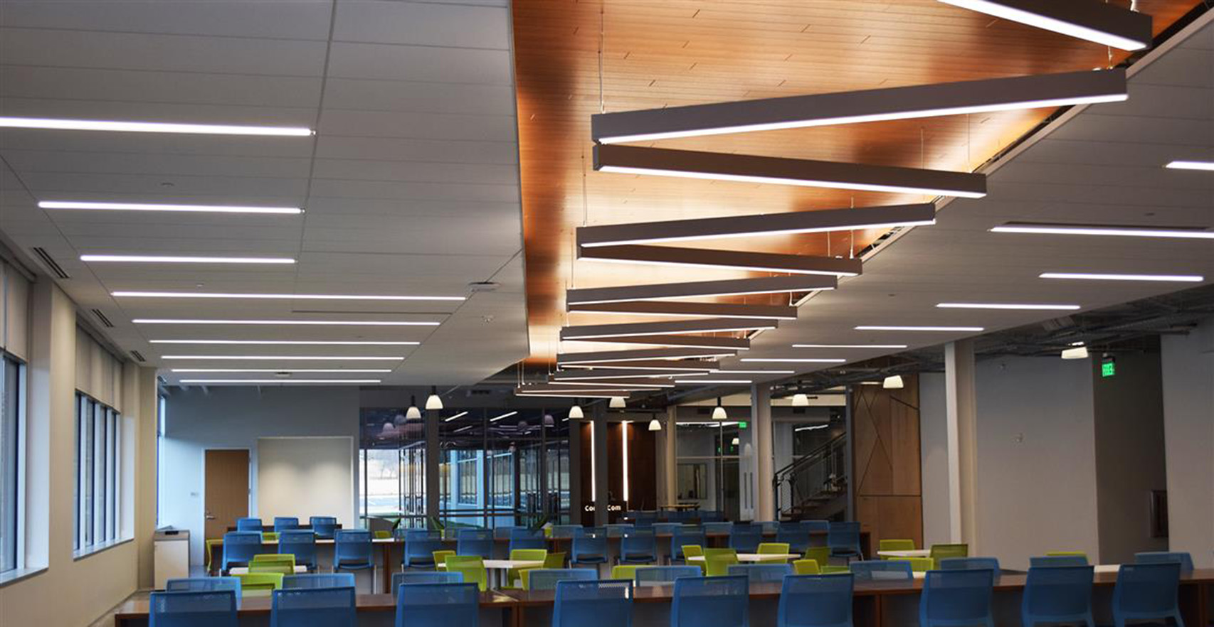 Commercial building IoT lighting