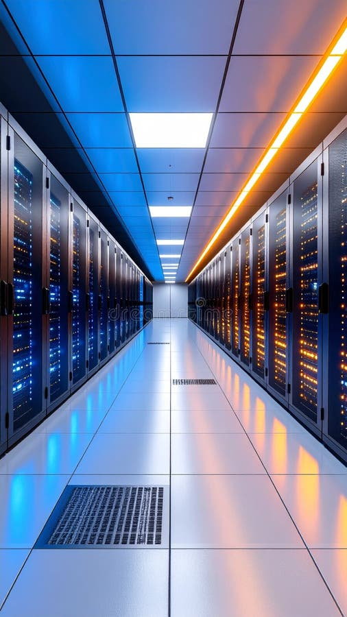 Server rack infrastructure with advanced lighting